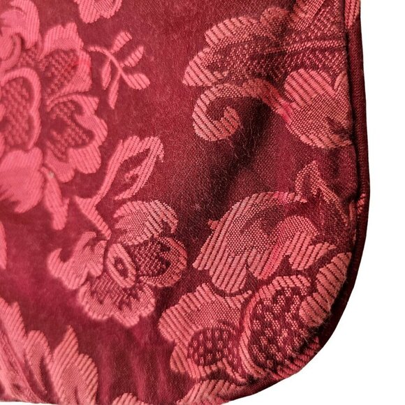 Vintage Hand Embroider Christmas Stocking Wool St Nicholas Needlepoint on Cotton - Picture 7 of 8